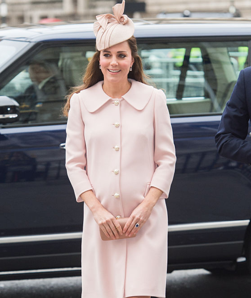 Pink Alexander McQueen Coat - March 2015 | Getty Images Photo by Samir Hussein/WireImage