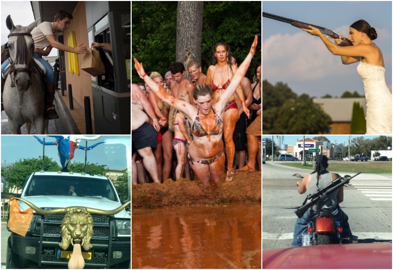 Things That Only Happen in Texas Part 2 | Reddit.com/newsjam & Imgur.com/HRIIC & Getty Images Photo by JORGE GUERRERO/AFP & Grindstone Media Group/Shutterstock & Alamy Stock Photo by Planetpix