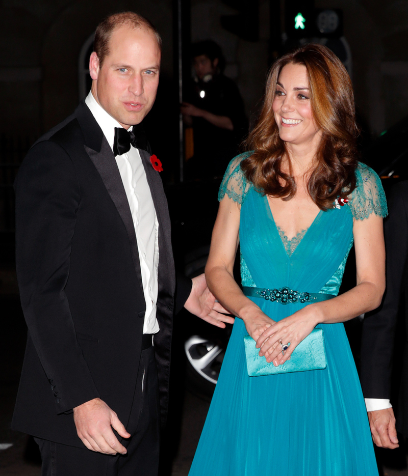 Teal Jenny Packham Gown - November 2018 | Getty Images Photo by Max Mumby/Indigo